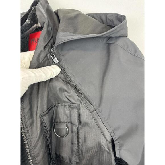 Hugo Boss Windbreaker Detachable Vest Utility Jacket Black Size M - Picture 5 of 10